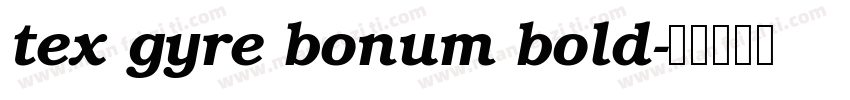 tex gyre bonum bold字体转换
